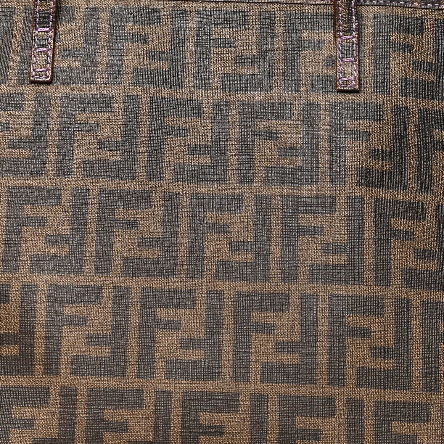 Fendi Zucca Spalmati Small Roll Tote Tobacco Viola 7 of 9