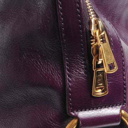 Saint Laurent Leather Oversized Muse Purple 8 of 8
