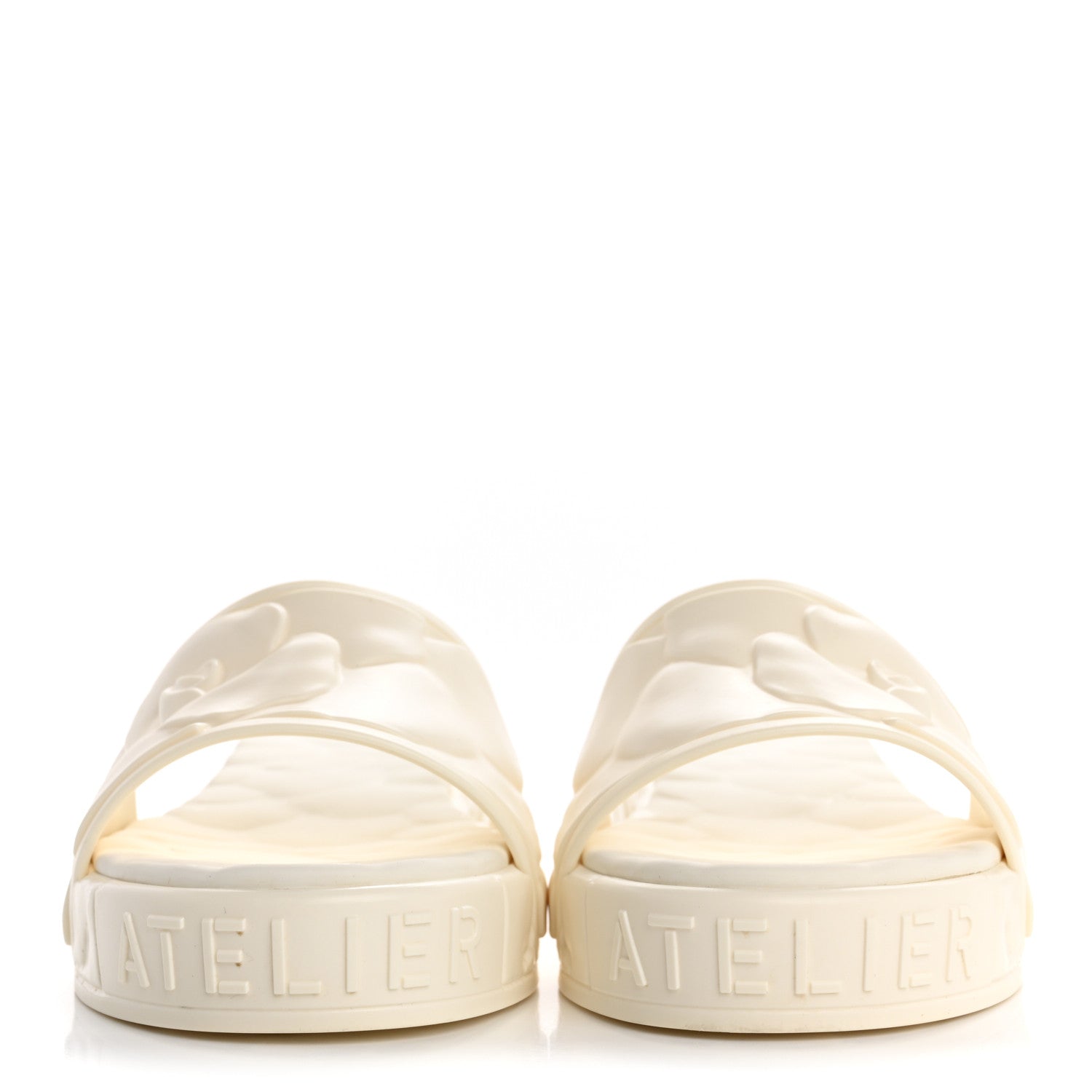 Valentino Garavani Rubber Atelier 03 Rose Edition 25/40mm Platform Slide Sandals 37 Avorio 3 of 10