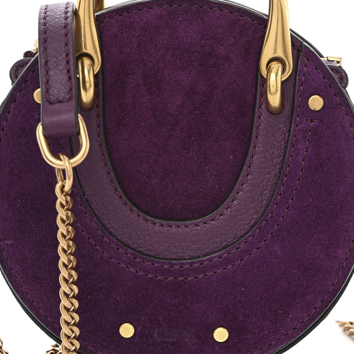 Chloe Goatskin Suede Mini Pixie Bag Nightfall Purple 9 of 11