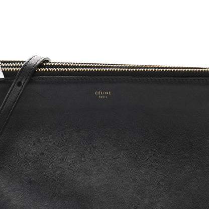Celine Lambskin Large Trio Crossbody Bag Black 8 of 14