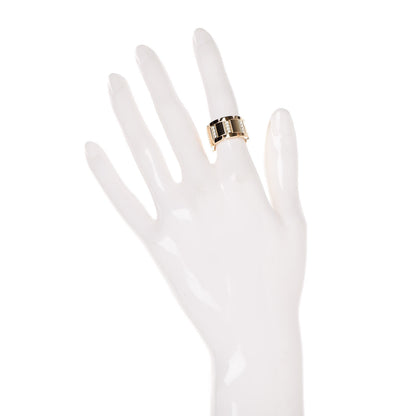 Cartier 18K Yellow Gold Diamond 11mm Tank Francaise Ring 48 4.5 2 of 4
