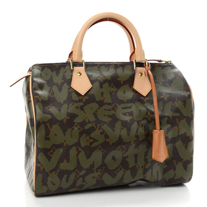 Louis Vuitton Monogram Graffiti Speedy 30 Kaki 3 of 9