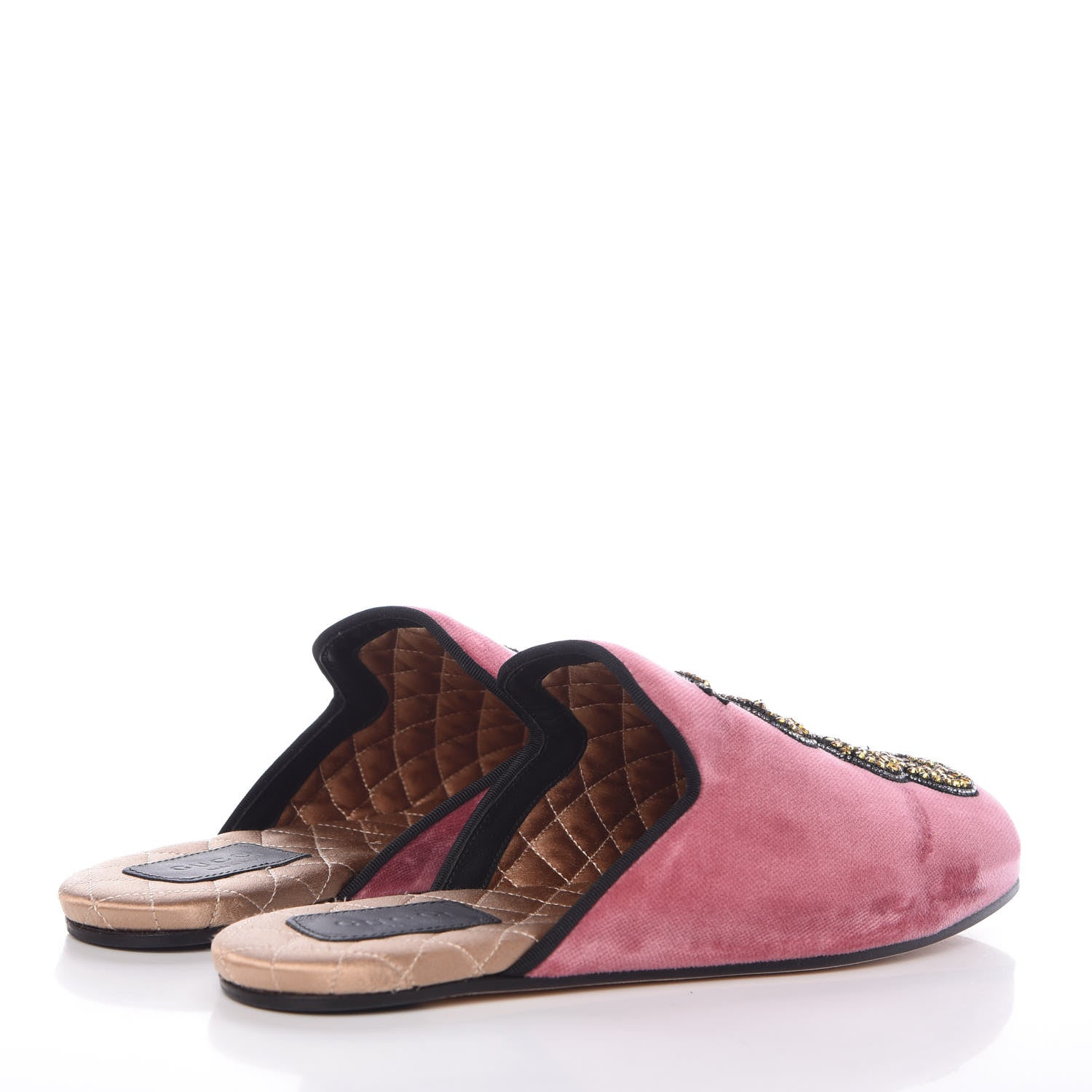 Gucci Velvet Silk Embellished Platform Detachable Slide 37 Tibet Red 8 of 18