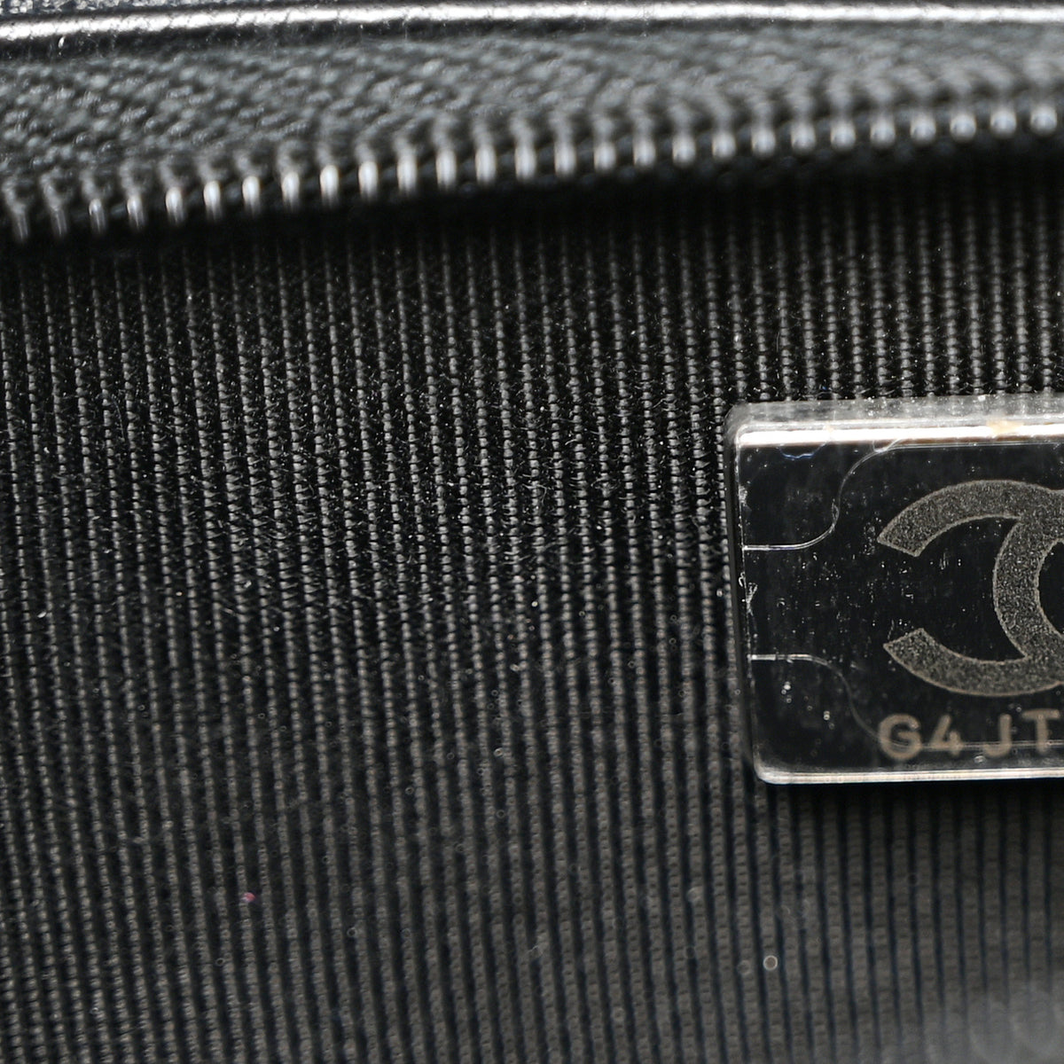 Lambskin Quilted Wallet On Chain WOC So Black