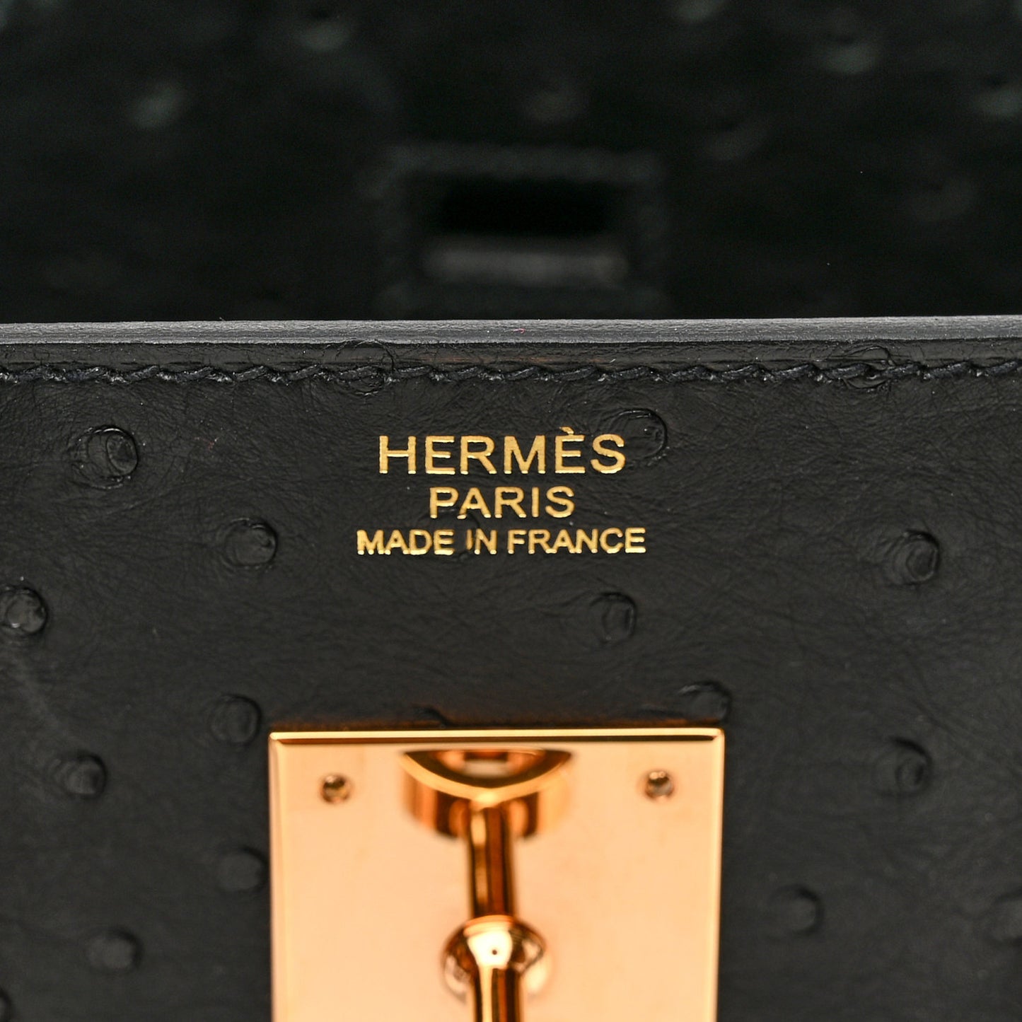Ostrich Birkin 30 Black