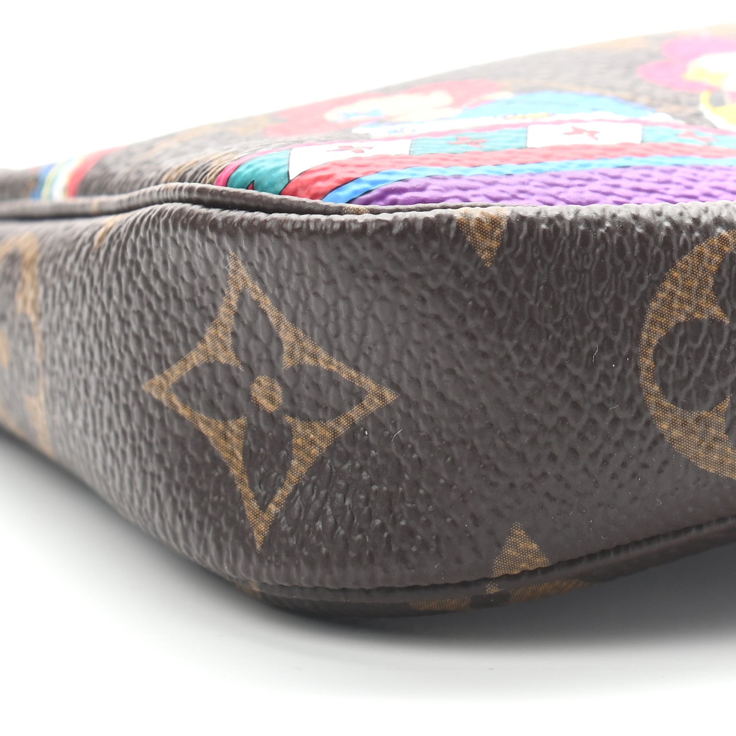 Louis Vuitton Monogram 2020 Christmas Animation Bumper Cars Mini Pochette Accessories Coquelicot 8 of 9