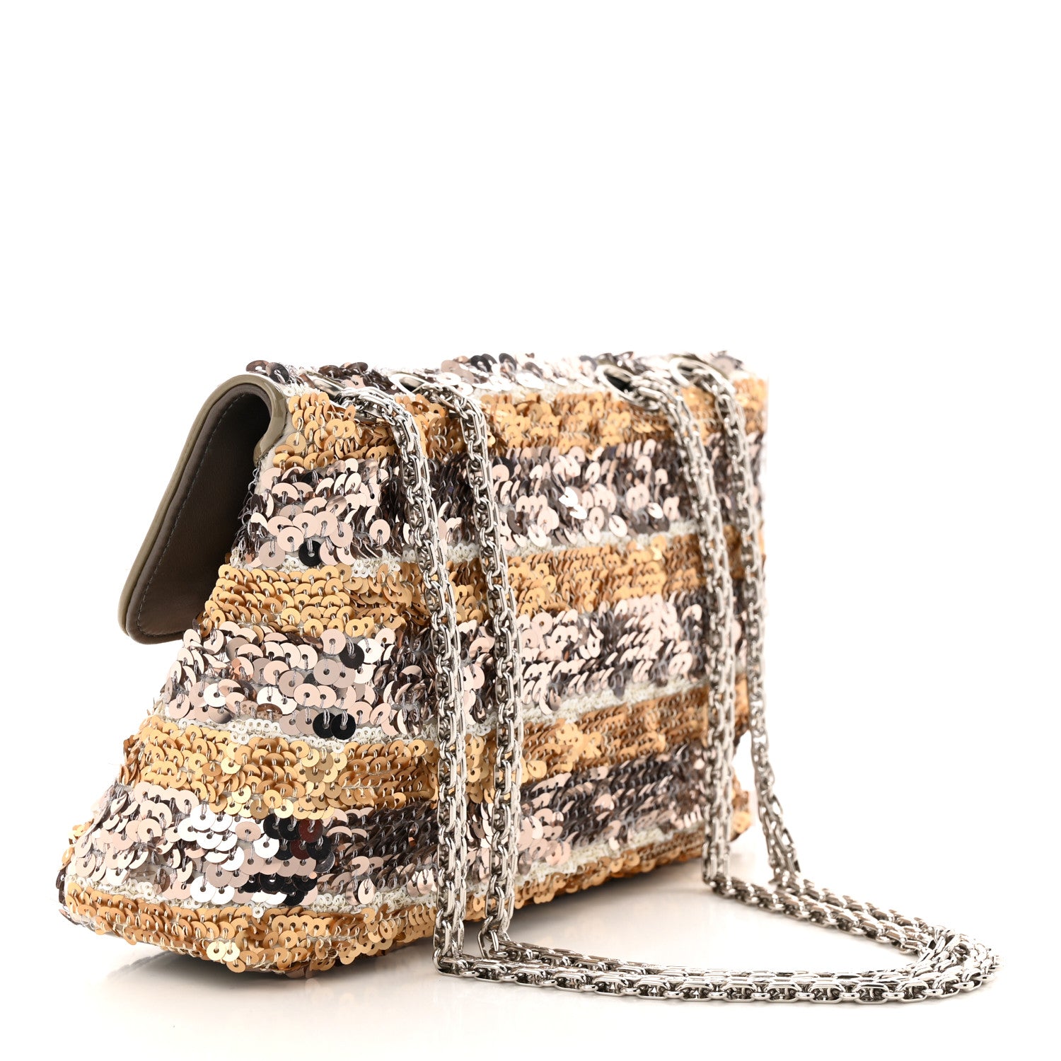 Chanel Sequin Striped Medium Reissue Flap Multicolor 3 of 10