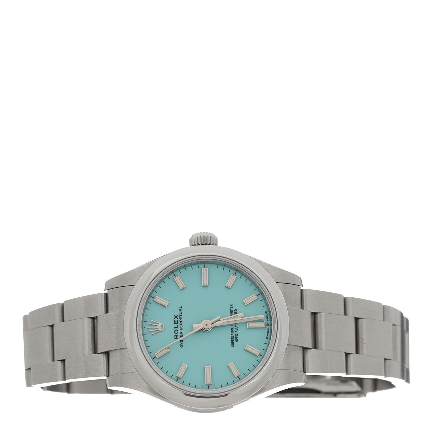 Stainless Steel 31mm Oyster Perpetual Watch Turquoise 277200