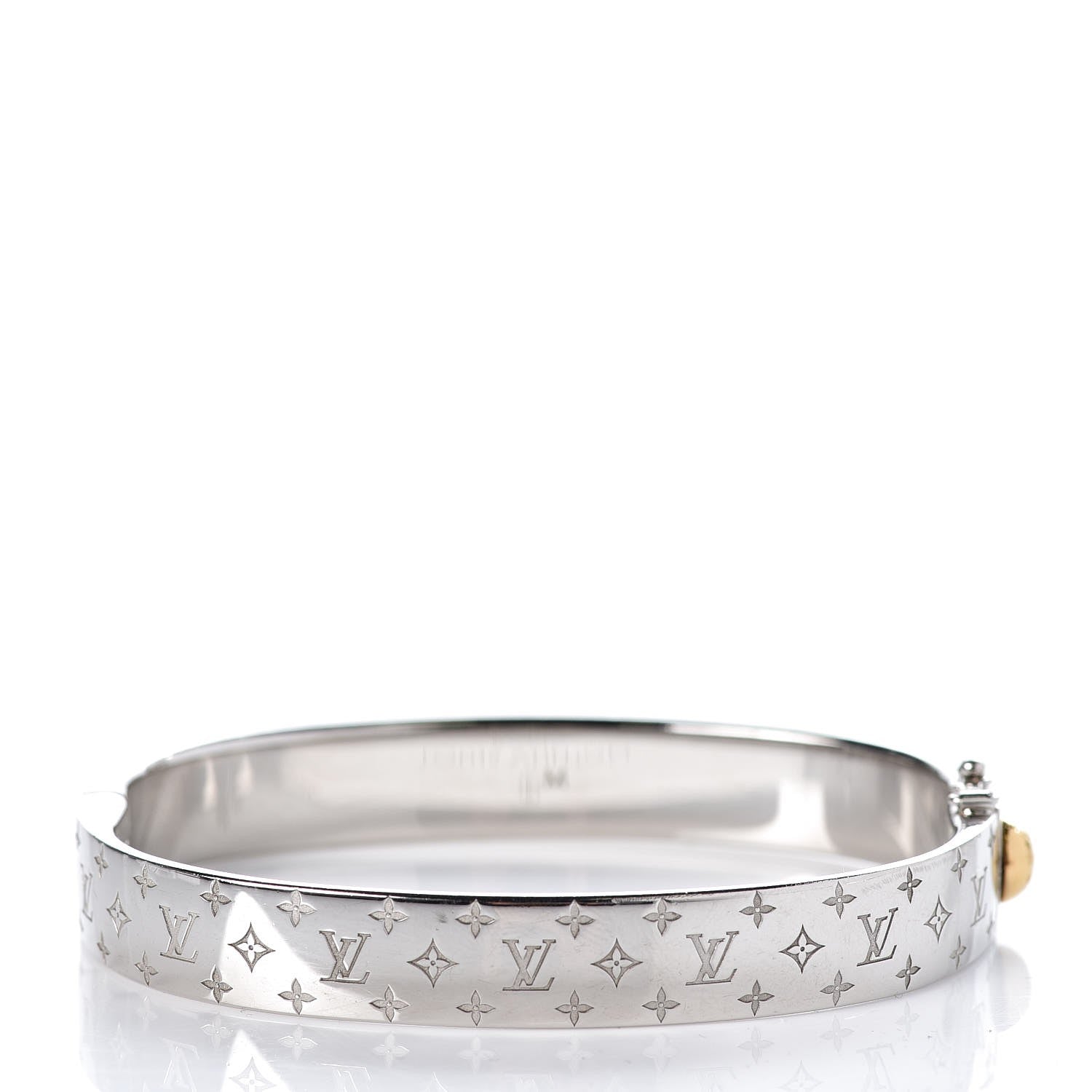 Louis Vuitton Palladium Monogram Nanogram Cuff M 3 of 7