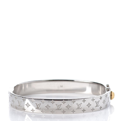 Louis Vuitton Palladium Monogram Nanogram Cuff M 3 of 7