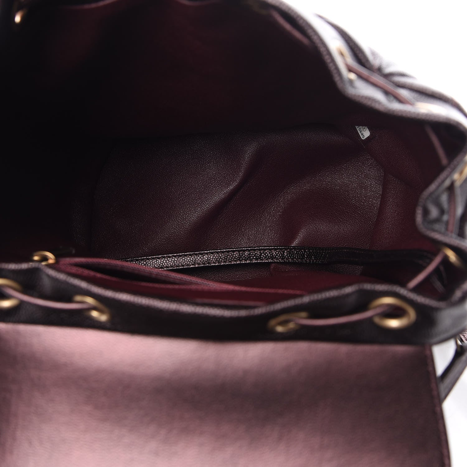 Chanel Caviar Quilted Filigree Backpack Burgundy 4 of 9