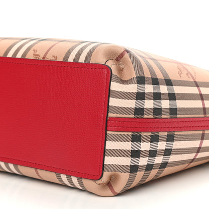 Burberry Haymarket Check Medium Reversible Tote Red 16 of 16
