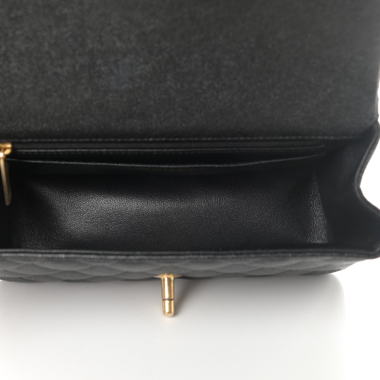 Chanel Caviar Quilted Mini Top Handle Rectangular Flap Black 5 of 12