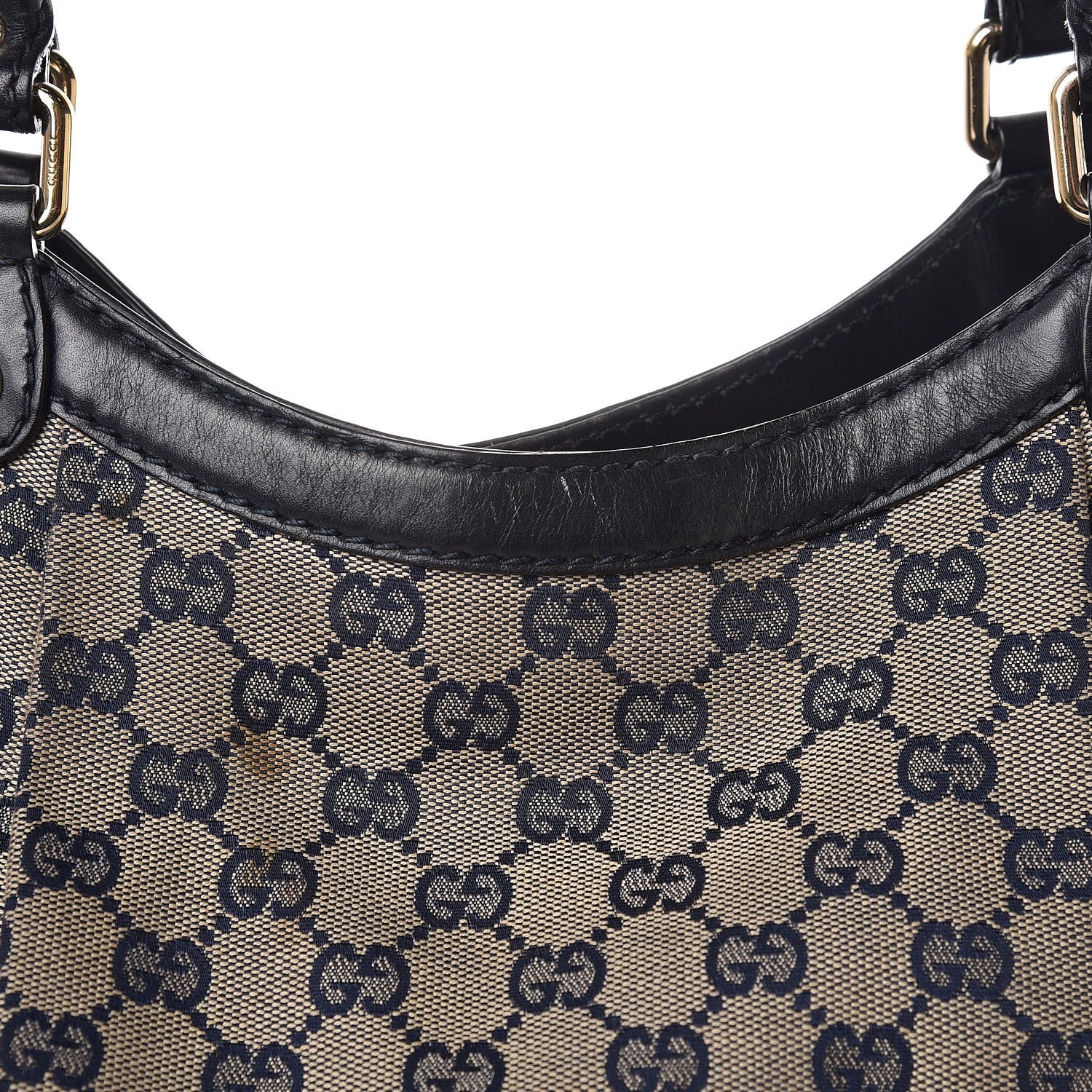Gucci Monogram Calfskin Large Sukey Tote Beige Blue 13 of 23