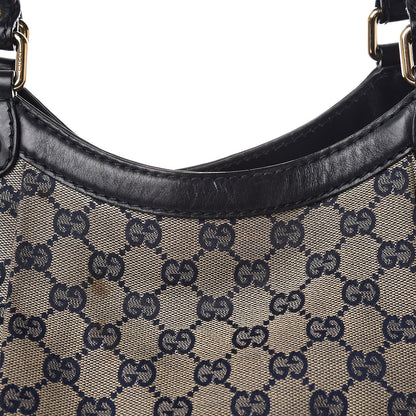 Gucci Monogram Calfskin Large Sukey Tote Beige Blue 13 of 23