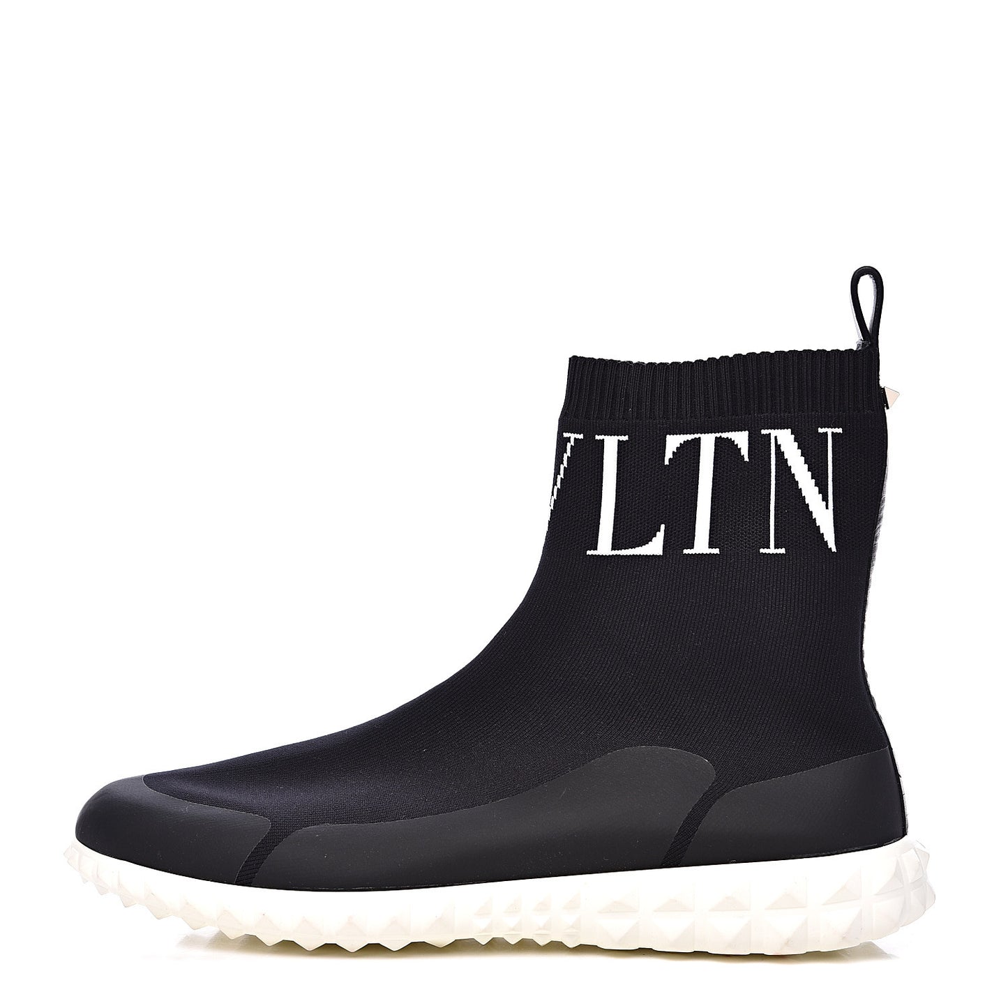 Stretch Knit VLTN Sock Sneakers 39 Black