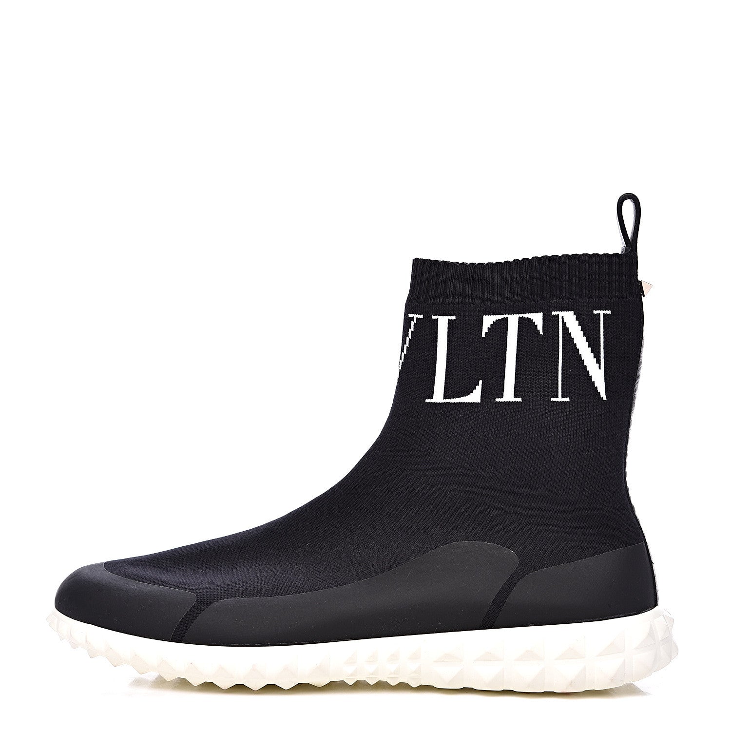 Valentino Garavani Stretch Knit VLTN Sock Sneakers 39 Black 1 of 10