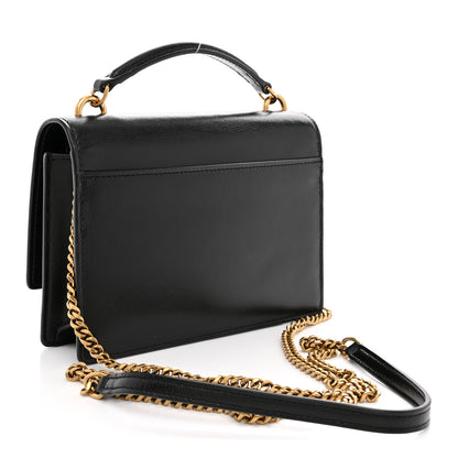 Saint Laurent Calfskin Monogram Sunset Chain Wallet Black 3 of 10