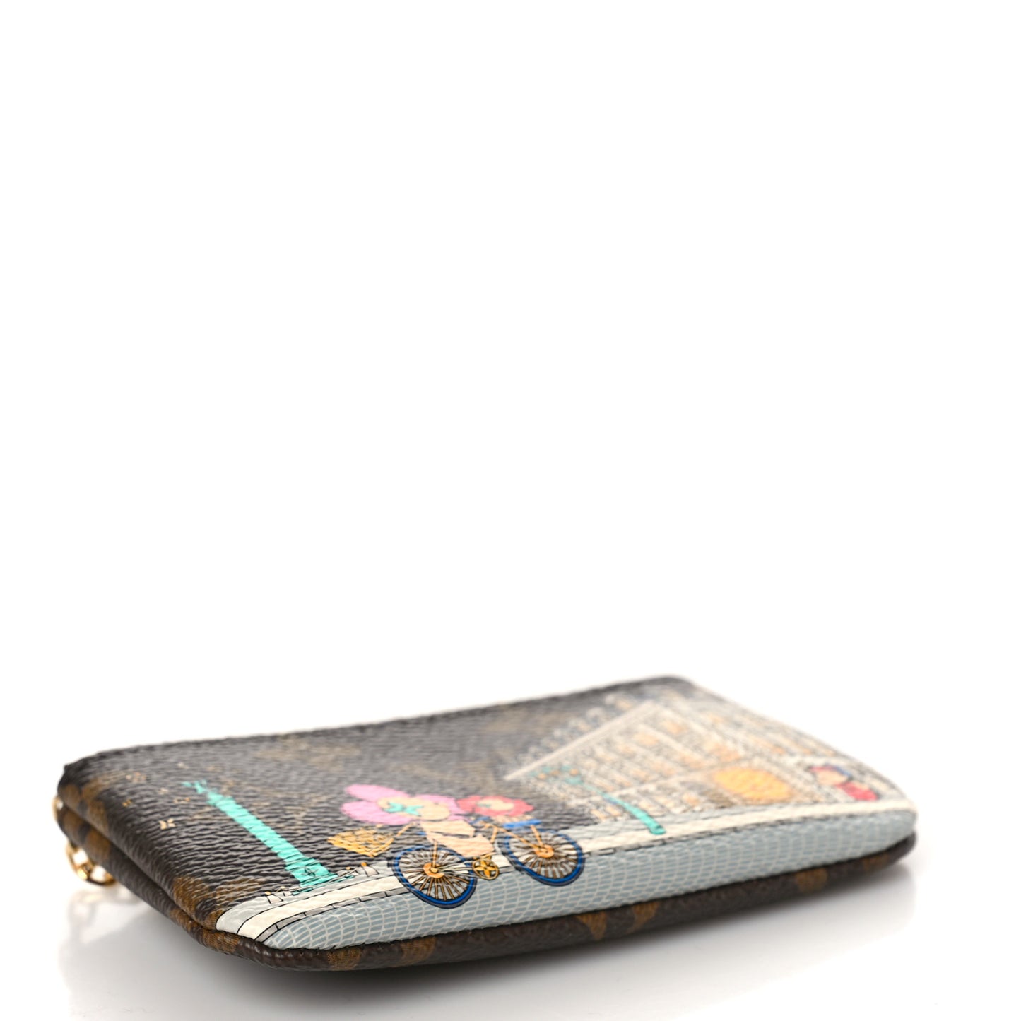 Monogram 2022 Christmas Animation Paris Key Pouch Pink