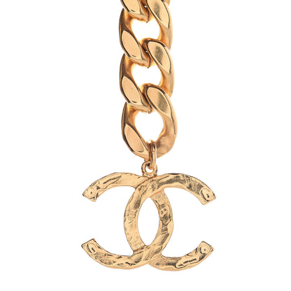 Chanel Metal CC Pick Drop Earrings Gold 4 of 5