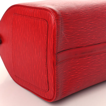Louis Vuitton Epi Speedy 35 Castillan Red 7 of 11