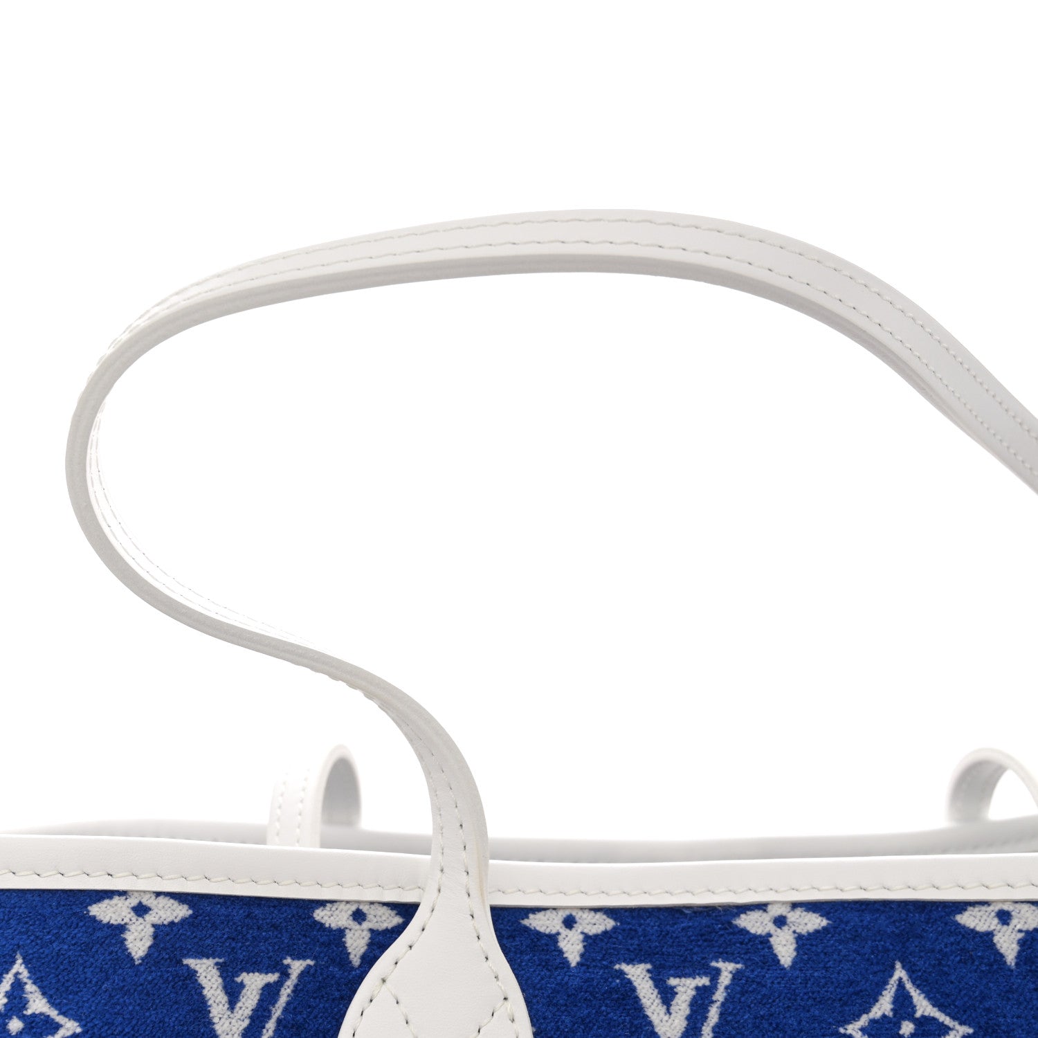 Louis Vuitton Jacquard Velvet Monogram LV Match Neverfull MM Bleu 13 of 14