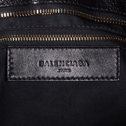 Balenciaga Chevre Gold Metallic Edge Hardware City Black 7 of 15