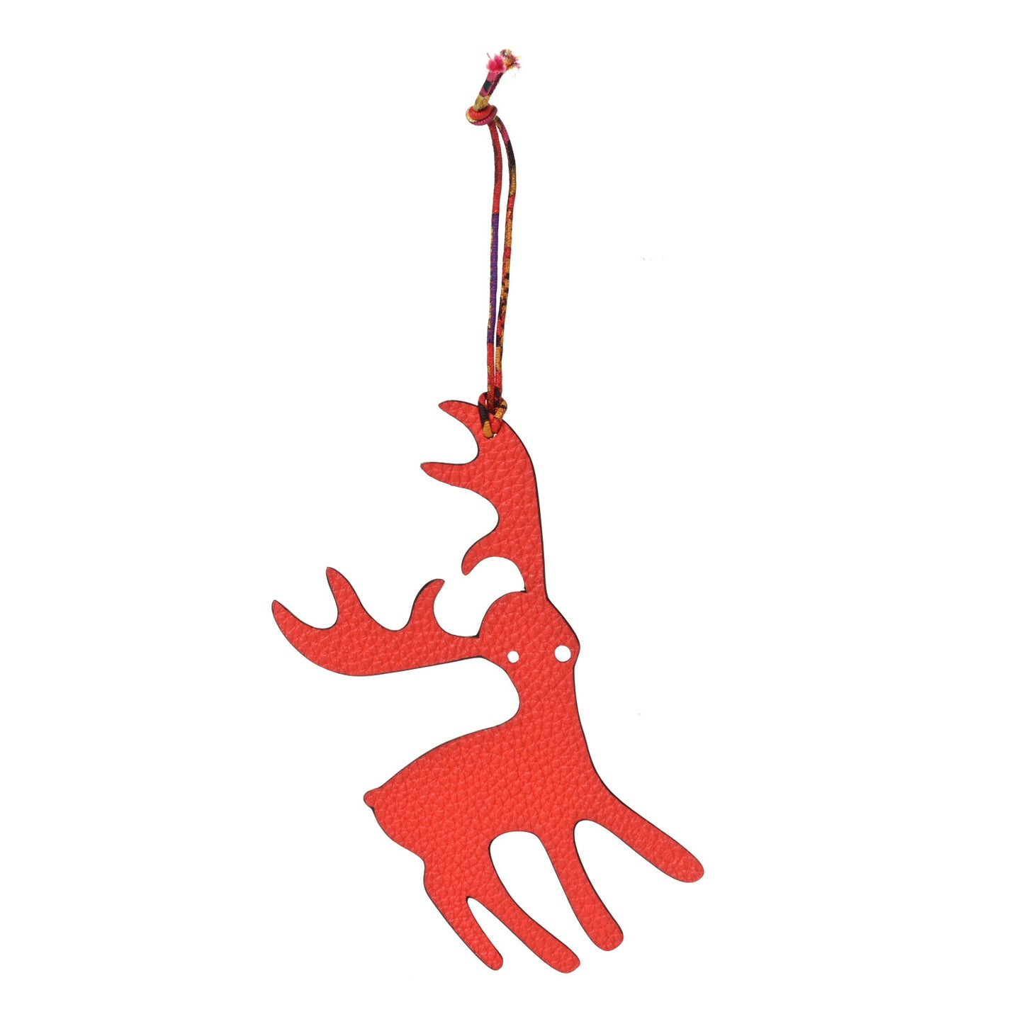Togo Epsom Petit H Reindeer Bag Charm Capucines Etoupe