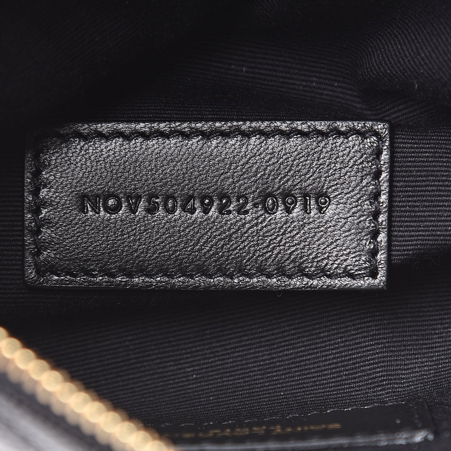 Grain De Poudre Chevron Monogram Bill Pouch Black