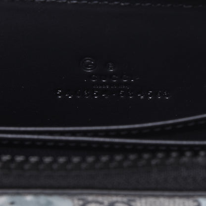 Gucci GG Supreme Monogram Blooms Zip Around Card Case Wallet Beige Blue Navy 6 of 9