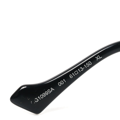 Gucci Metal Web Square Aviator Sunglasses GG1099SA Black 7 of 8