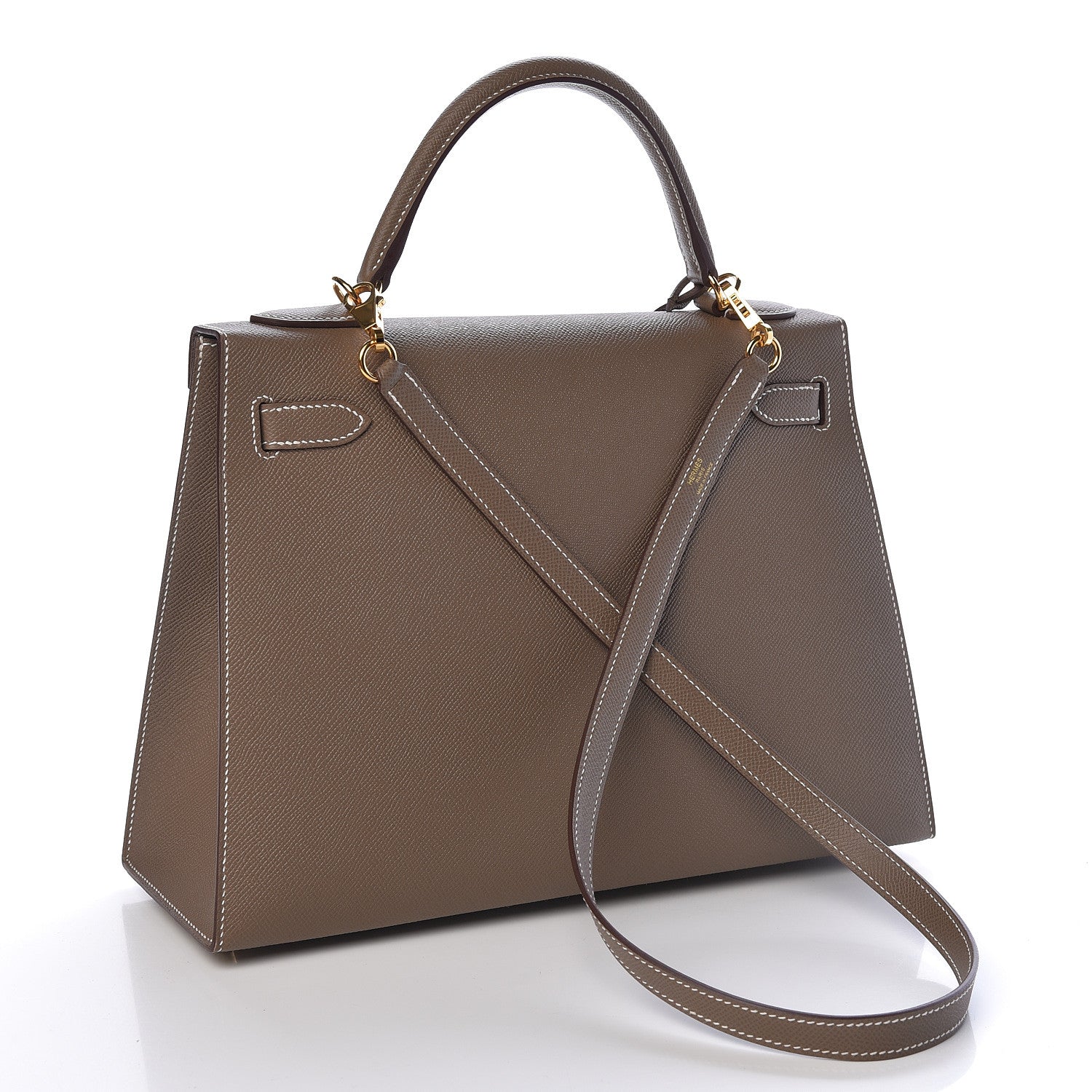 Hermes Epsom Kelly Sellier 32 Etoupe 3 of 37
