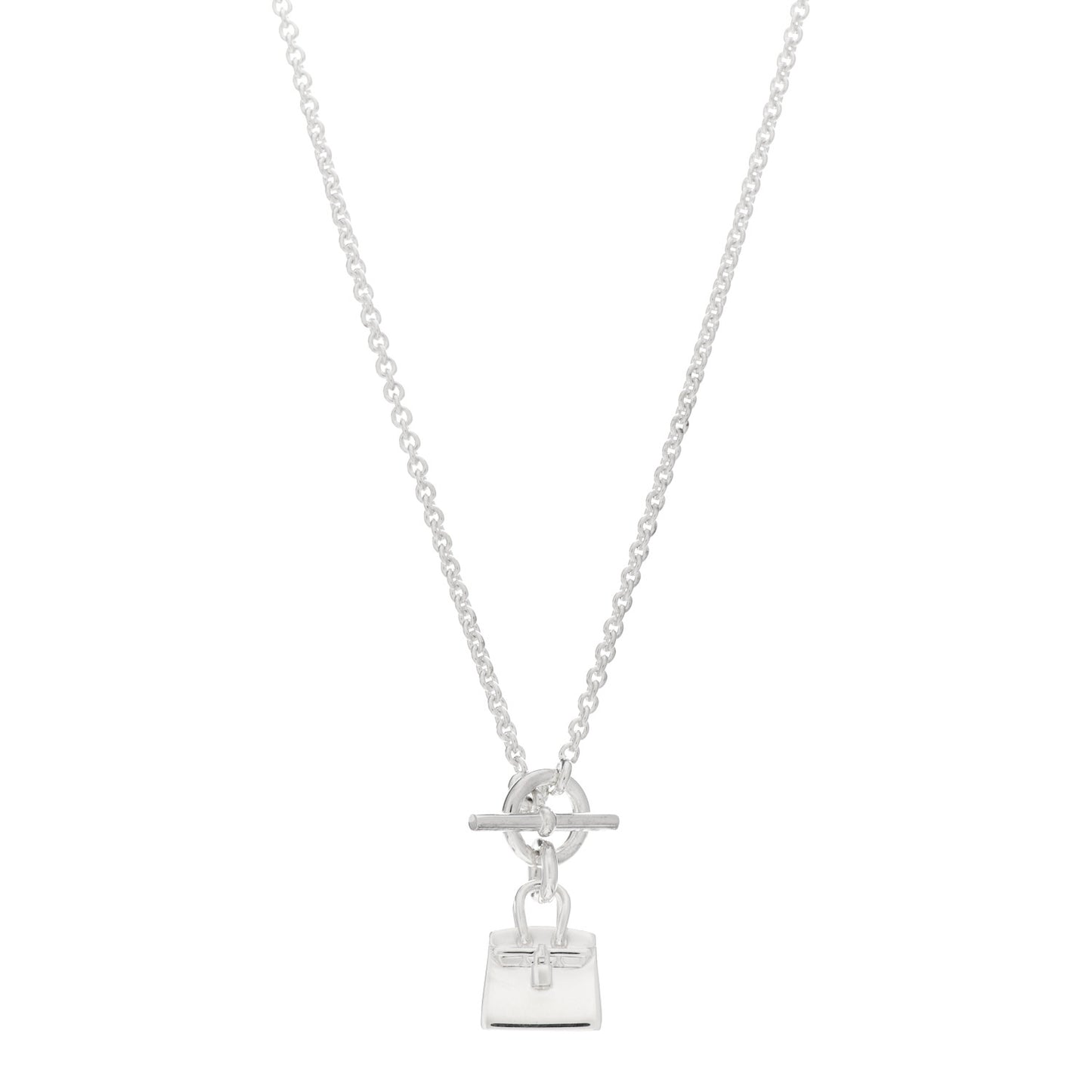 Sterling Silver Birkin Amulette Pendant Necklace