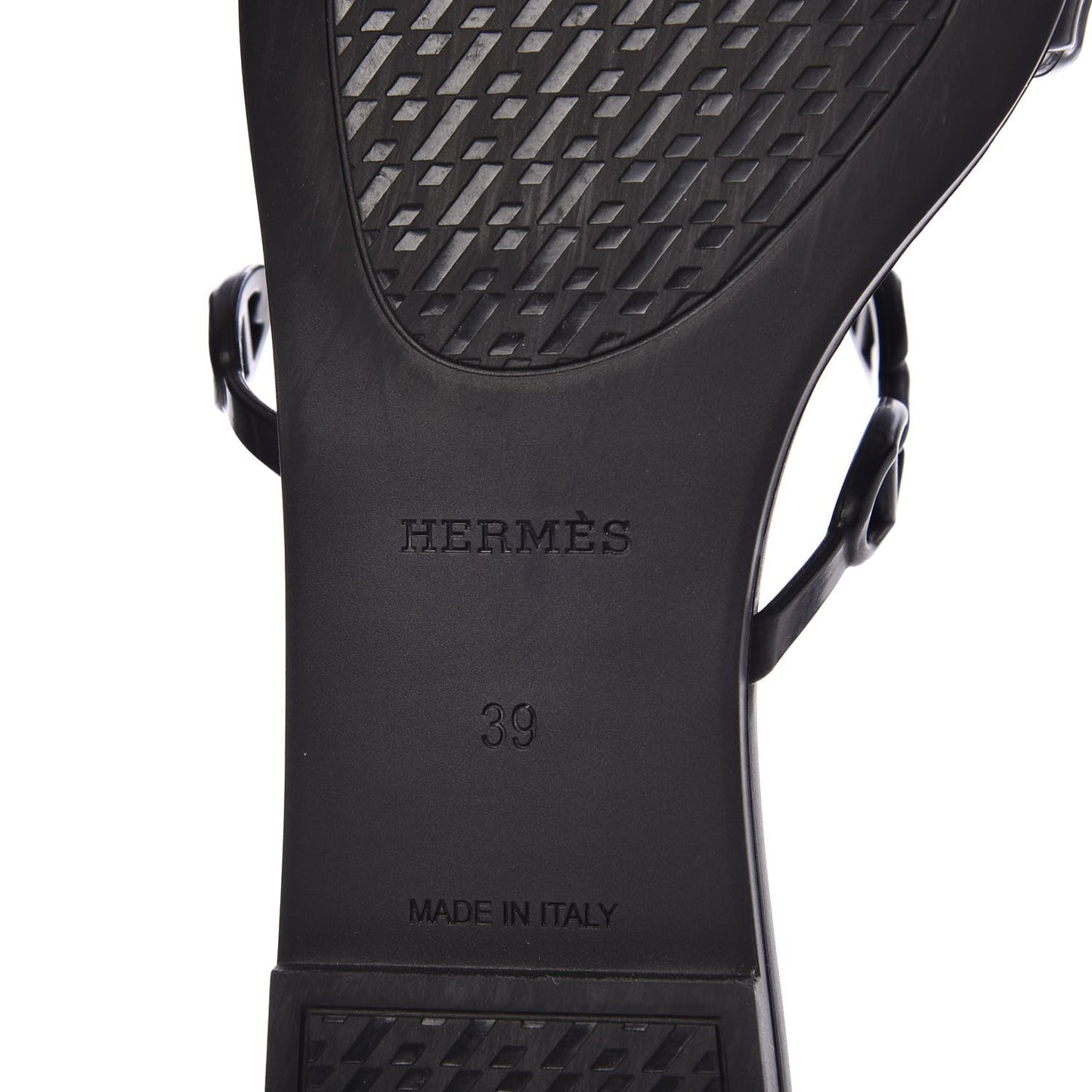 Rubber Chaine d'Ancre Rivage Sandals 39 Black