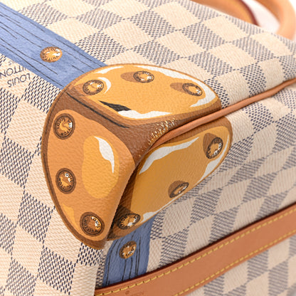 Louis Vuitton Damier Azur Summer Trunks Speedy Bandouliere 30 9 of 10