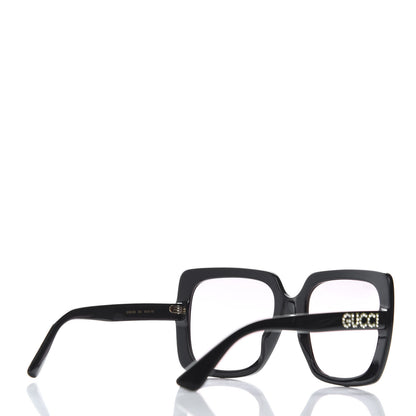 Gucci Crystal Square Frame GG Sunglasses GG0418S Black Pink 4 of 8