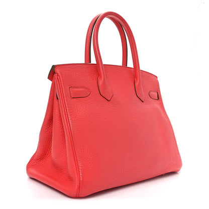 Hermes Togo Birkin 30 Rouge Pivoine 3 of 10