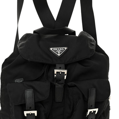 Prada Tessuto Nylon Saffiano Small Backpack Black 8 of 10