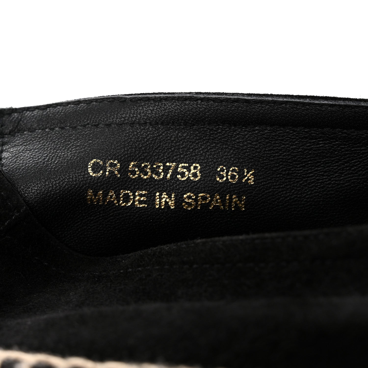 Saint Laurent Suede Monogram Espadrilles 36.5 Black 8 of 8