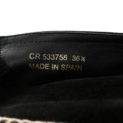 Saint Laurent Suede Monogram Espadrilles 36.5 Black 8 of 8