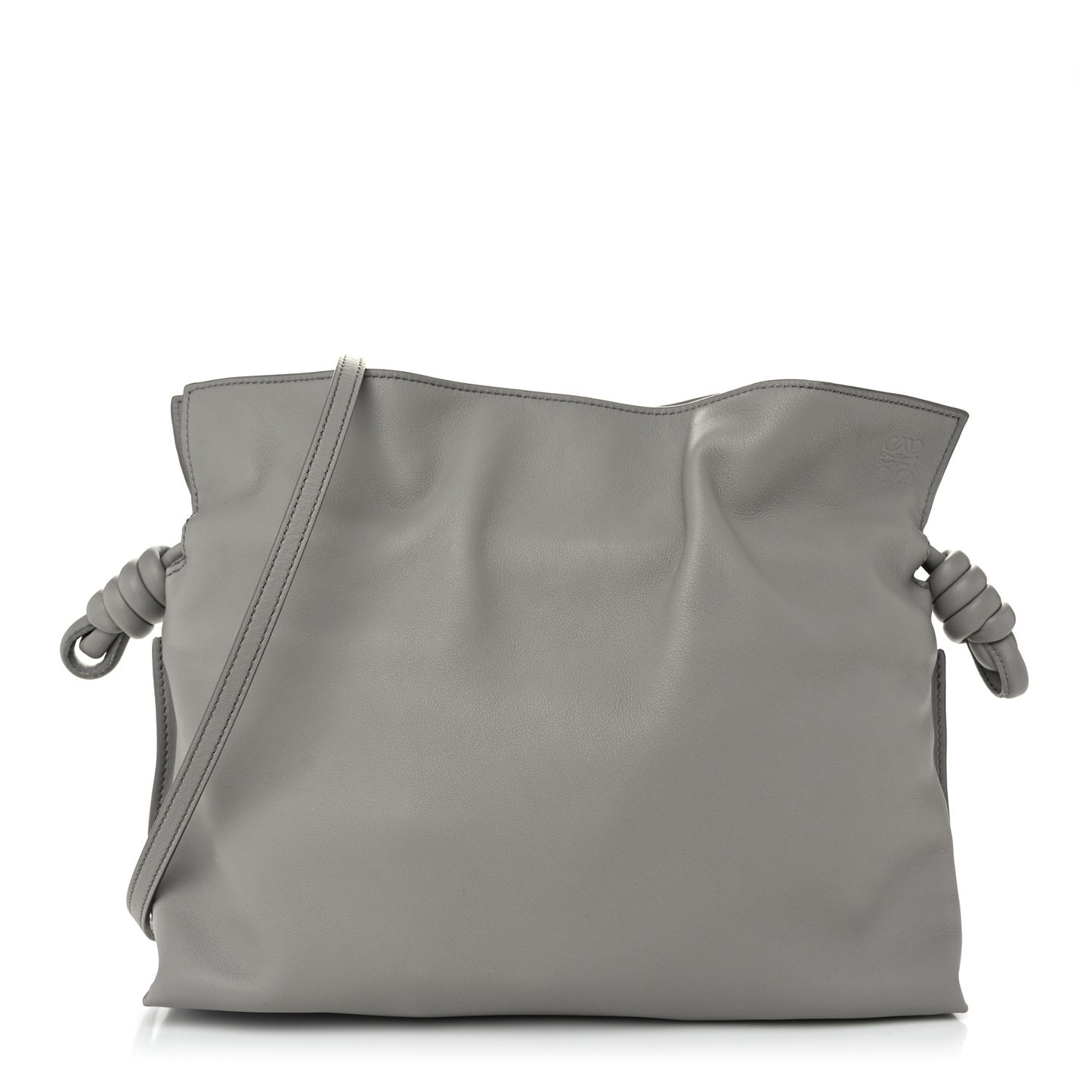 Nappa Medium Flamenco Knot Bag Ghost