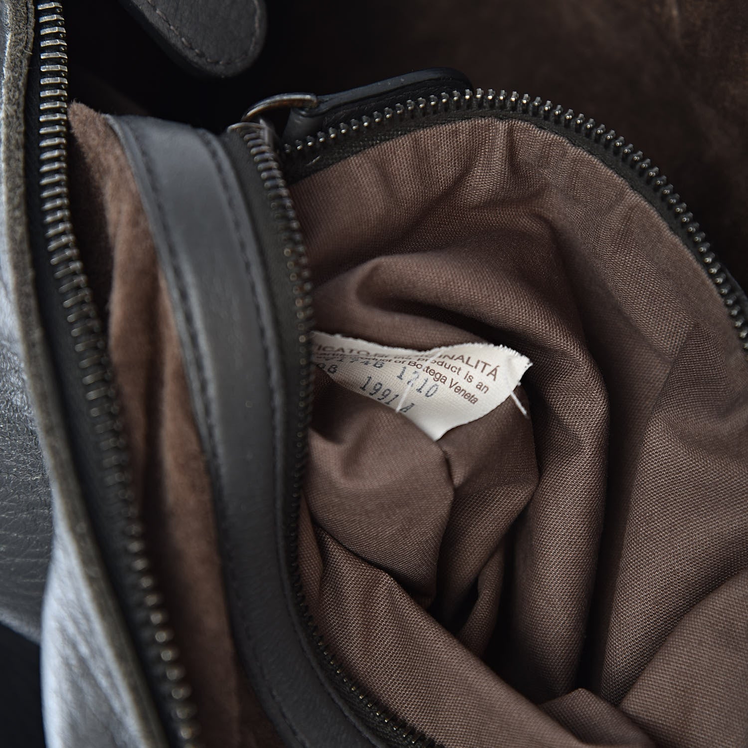 Bottega Veneta Cervo Braided Zip Hobo Ferro 7 of 15