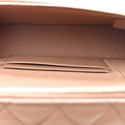 Chanel Caviar Quilted Top Handle Slim Vanity With Chain Dark Beige 5 of 11