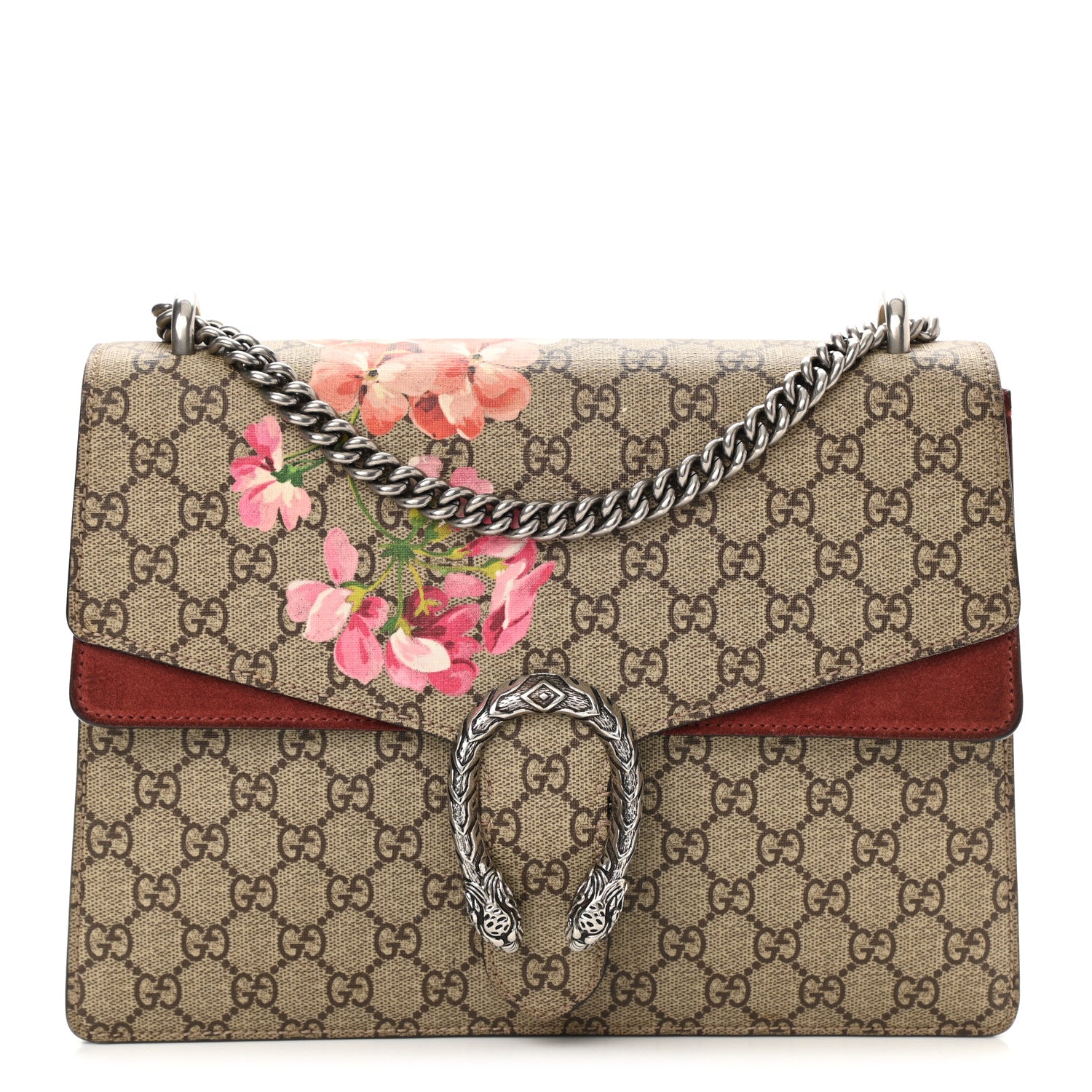 Gucci GG Supreme Monogram Blooms Medium Dionysus Shoulder Bag Beige Multicolor Dry Rose 1 of 8