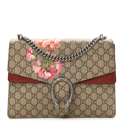 Gucci GG Supreme Monogram Blooms Medium Dionysus Shoulder Bag Beige Multicolor Dry Rose 1 of 8