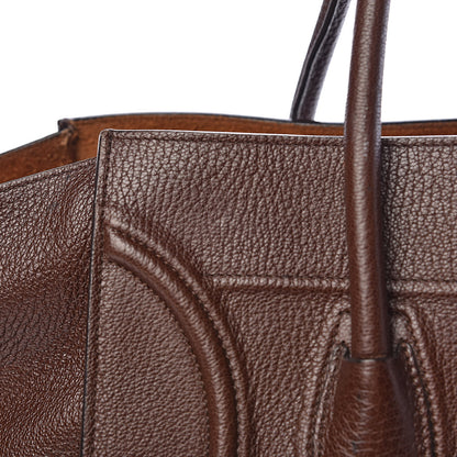 Celine Shiny Grained Calfskin Medium Phantom Luggage Brown 8 of 21