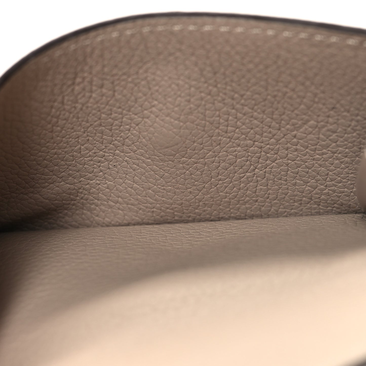 Soft Calfskin My LockMe Compact Wallet Greige