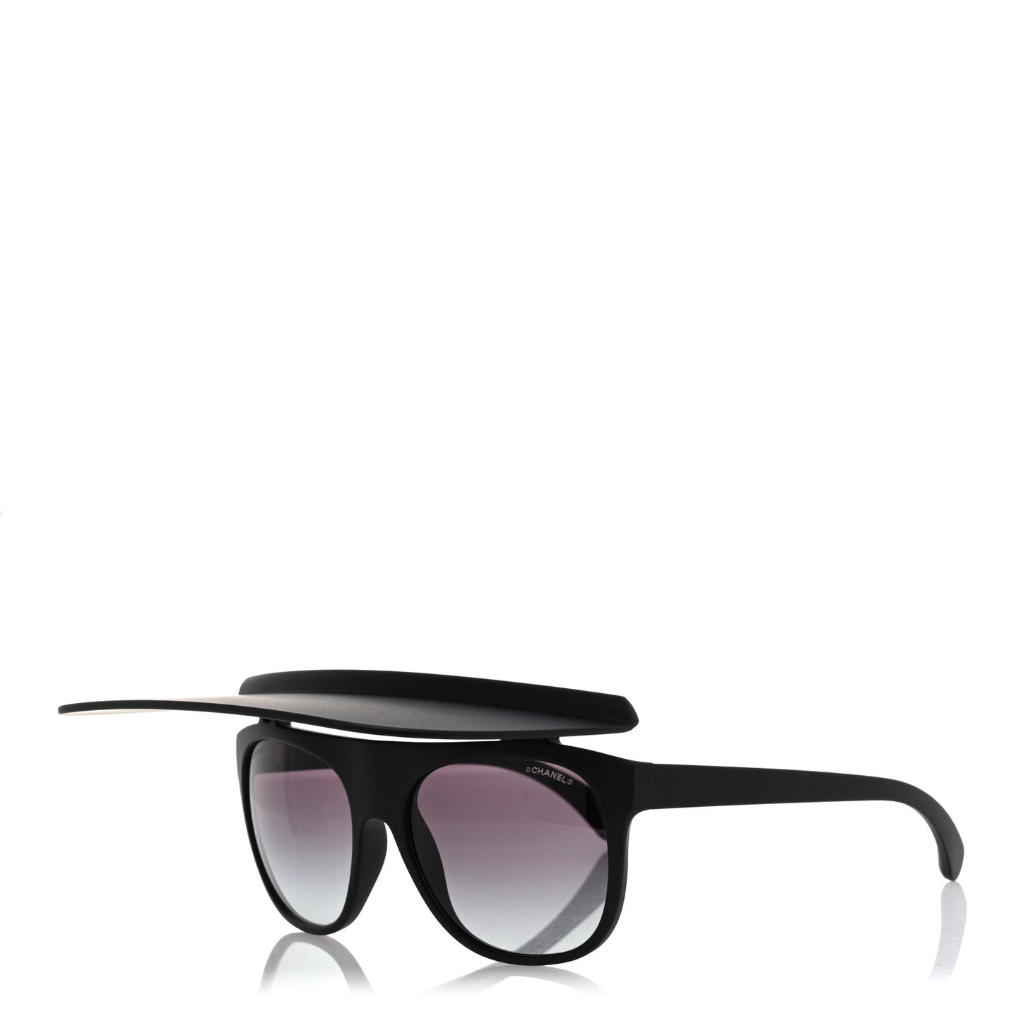Acetate Visor Sunglasses 71046 Matte Black