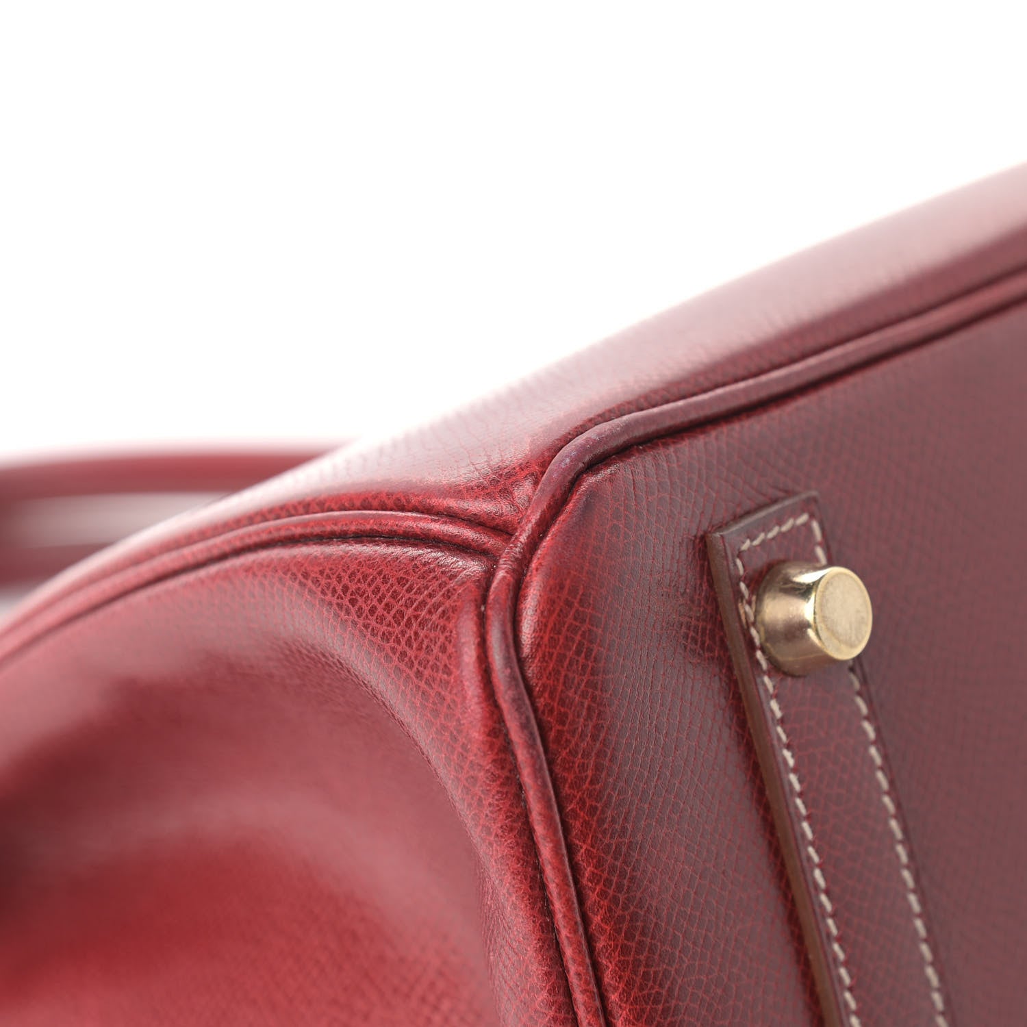 Hermes Veau Lisse Birkin 30 Rouge H 11 of 28